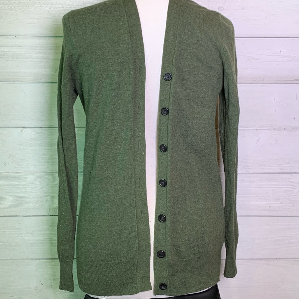 Cashmere Forrest Green Cardigan